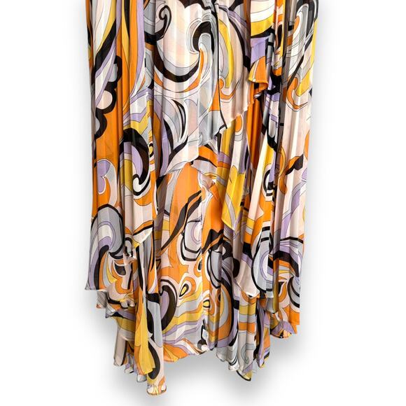 Marciano Mulitcolor Two Piece Retro 70's Blouse and Maxi Skirt Set Women's M - Picture 11 of 16